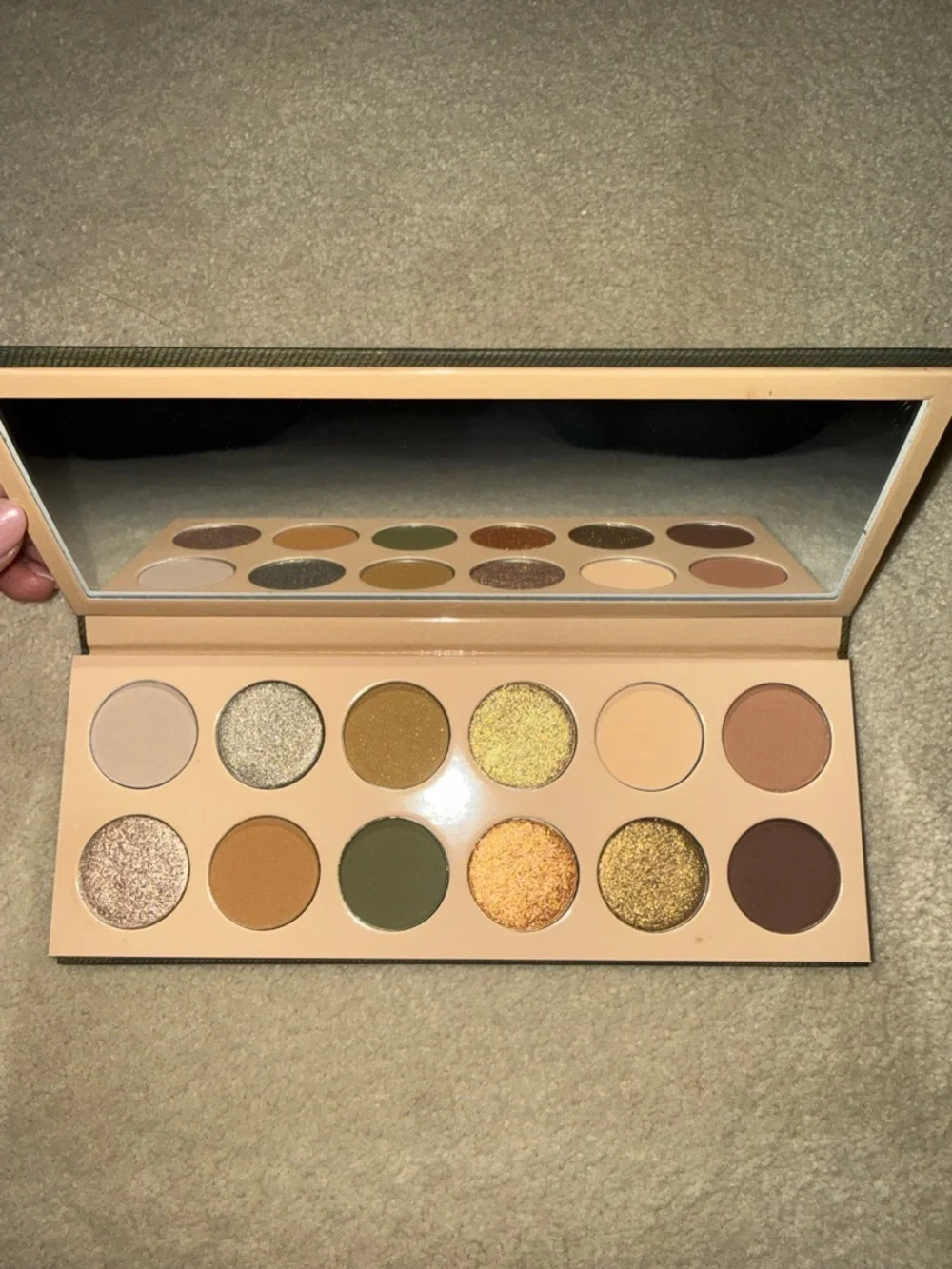 New KKW Beauty Camouflage Canvas Wall Art in Olive and Khaki - Picture 2 of 2